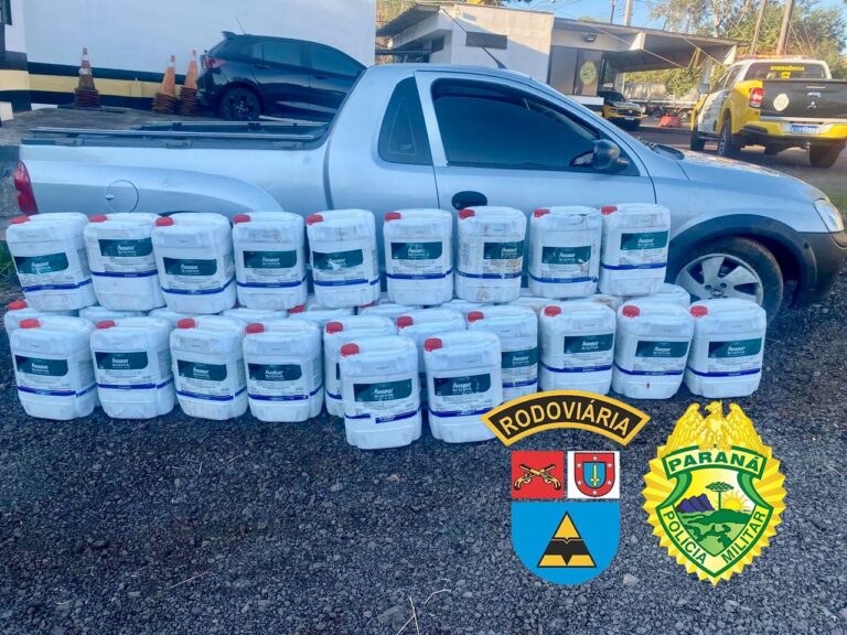 Na PRC 280, Polícia apreende agrotóxico contrabandeado da Argentina