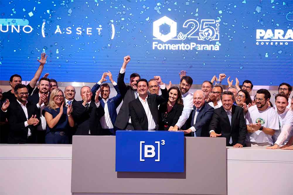 O governador Carlos Massa Ratinho Junior lançou nesta quinta-feira (3) na B3, em São Paulo, um projeto inédito no Brasil para o financiamento do agronegócio.
Foto: Jonathan Campos/AEN