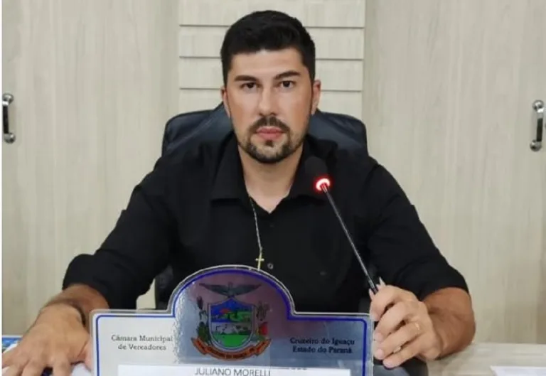 Presidente da câmara, Juliano Morelli, será empossado prefeito em Cruzeiro do Iguaçu