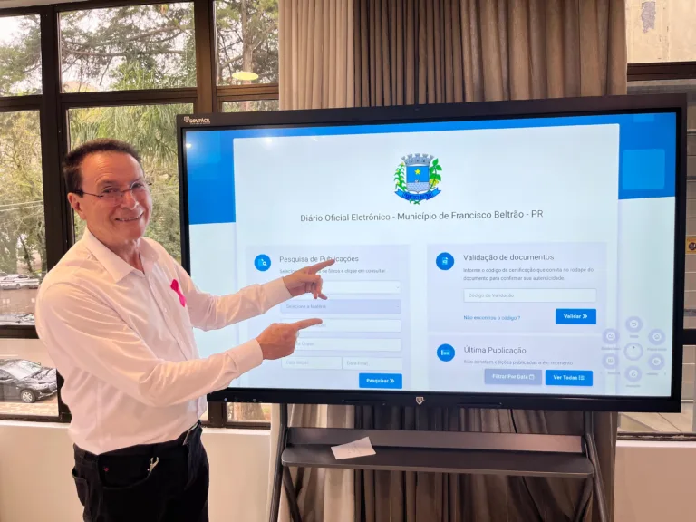 Prefeitura de Beltrão cria diário oficial próprio e fortalece transparência pública