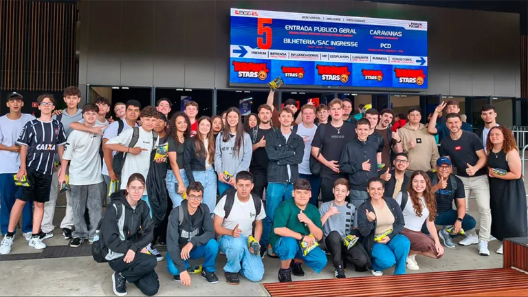 Alunos da Unisep e do Colégio Leonardo da Vinci participam do Brasil Game Show
