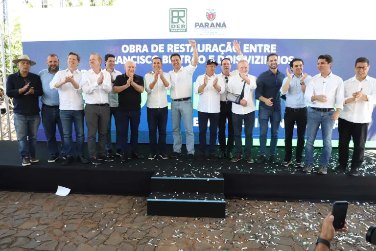 Ratinho Jr lança obras para recuperação de duas rodovias na região