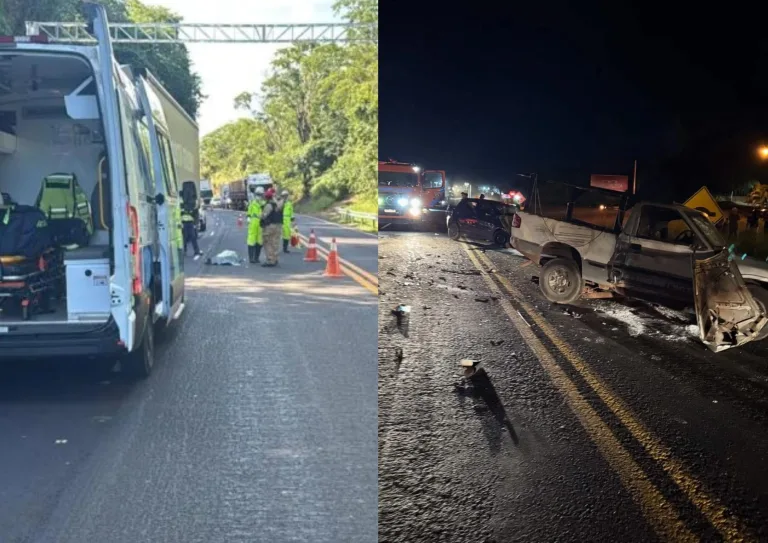Em menos de 6 horas, PR-182 tem dois acidentes com mortes