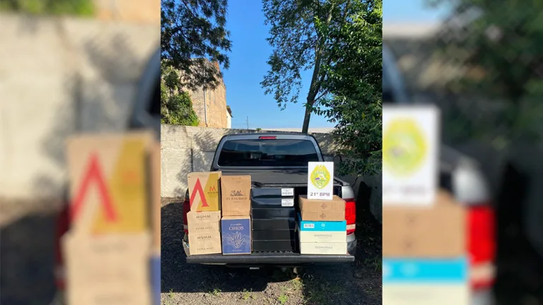 PM apreende vinhos da Argentina em Santa Izabel