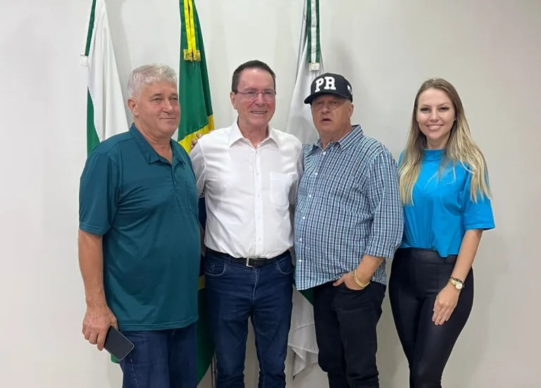 Pedron visita Carlinhos Turatto para reunião de alinhamento