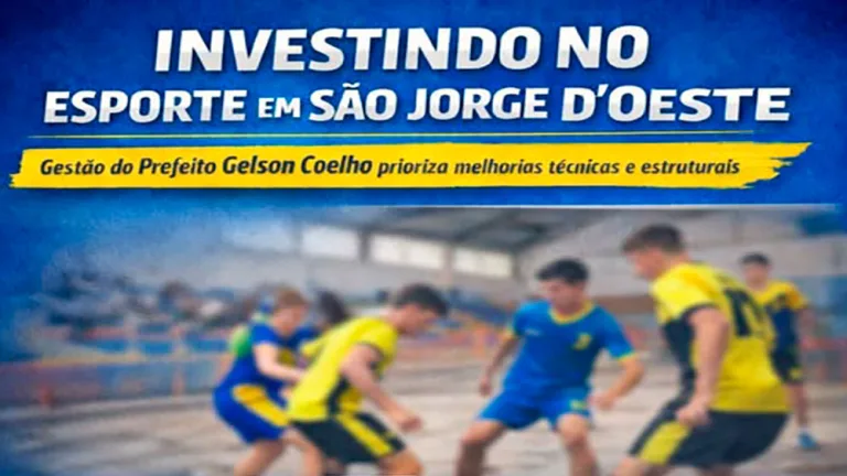 Gestão do prefeito Gelson Coelho reforça investimentos no esporte municipal