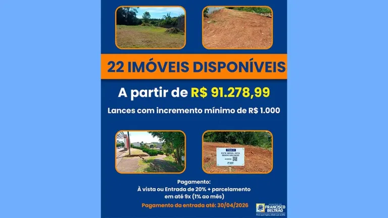 Prefeitura de Beltrão lança novo edital com 22 imóveis disponíveis