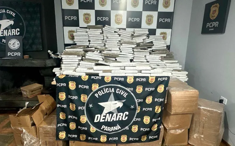PCPR apreende 1,4 tonelada de maconha em Cascavel