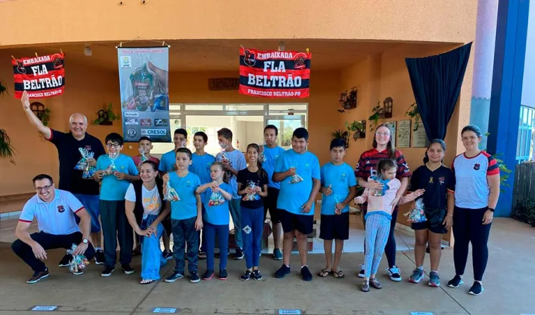 Fla Beltrão distribui mais de 300 cestas de chocolates na páscoa