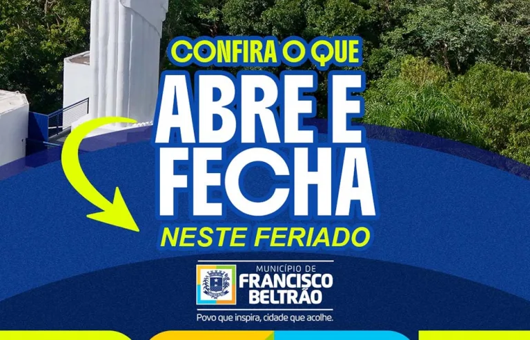 Prefeitura de Beltrão divulga o “abre e fecha”