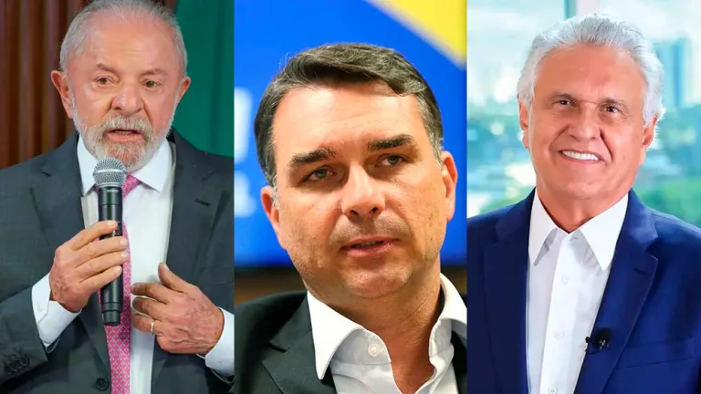 Pesquisa por celular: Lula tem 40%, Flávio 37% e Caiado 6%