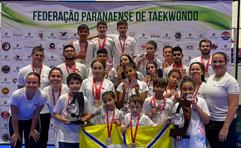 Beltrão brilha no Regional Sudoeste de Taekwondo com 45 medalhas