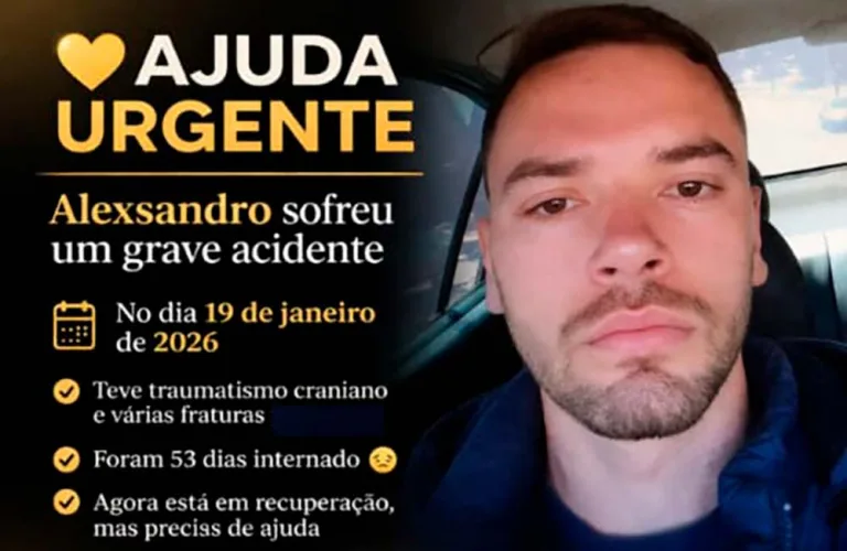 Família busca apoio para jovem após grave acidente