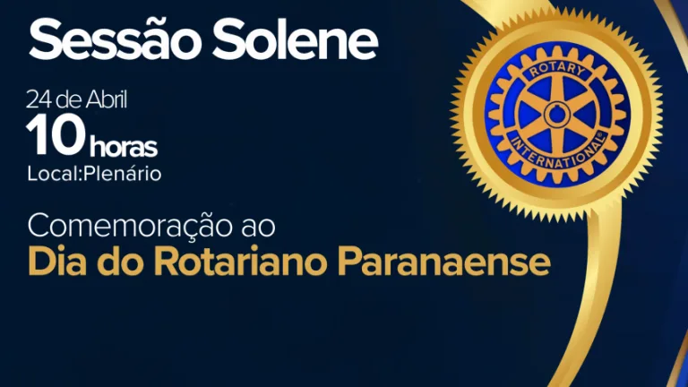 Assembleia realiza homenagem ao Dia do Rotariano Paranaense