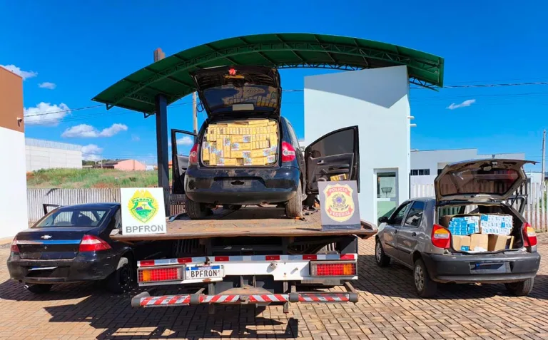 Operação apreende cigarros de contrabando e armas