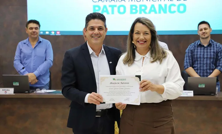 Cesar Colini homenageado com Moção de Aplauso na Câmara de Vereadores