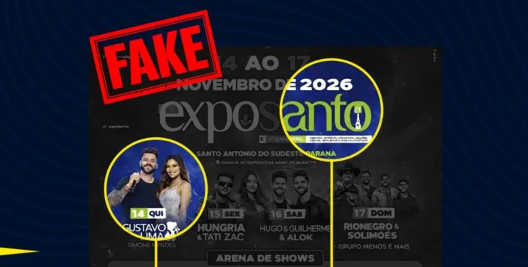 No Dia da Mentira, Prefeitura desmente folder de show com Gusttavo Lima